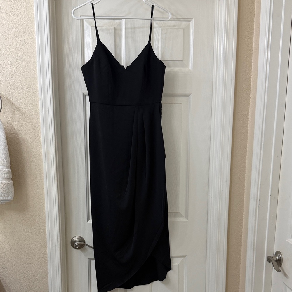 Lulu's Black Asymmetrical Dress